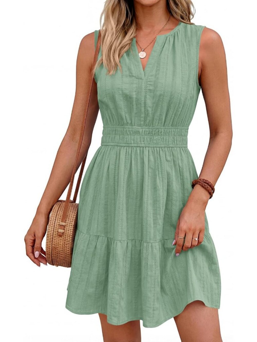 Trendy Women's Summer Casual Mini Sundress - Perfect for Beach & Parties